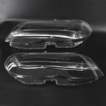 Headlight Glass Headlight Lens Plastic Cover Replacement For BMW X5 E53 Right+Left 